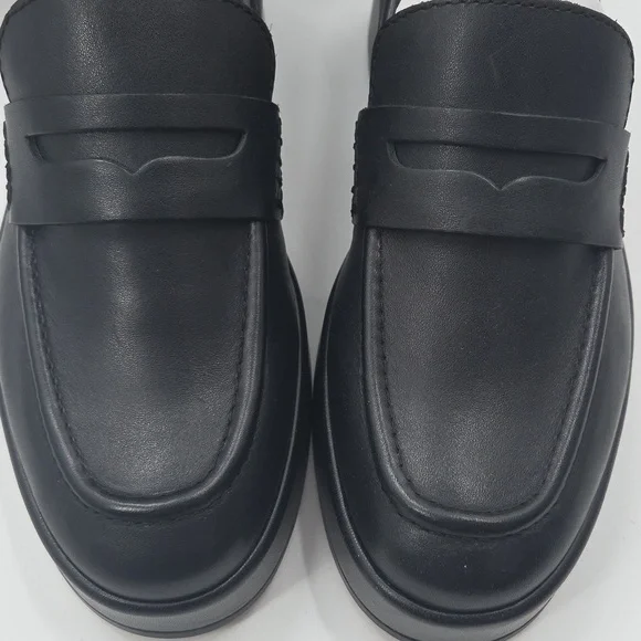 Classic Black Leather Loafers NEW - Picture 6 of 16